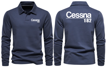CESSNA 182 LONG SLEEVE POLO